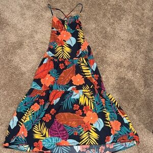 Shein Tropical Floral Maxi Dress